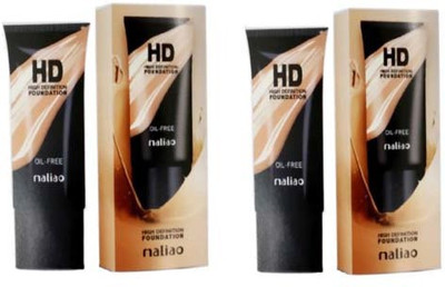 

maliao HD-HI-DEFINITION Oil Free Foundation Pack Of 02 Foundation(Creme)