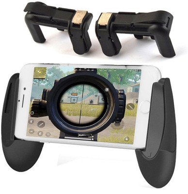 

LIFEMUSIC Mobile Phone Gaming Gamepad & Triggers for Pubg ROS Fire Shooter Handgrip Remote Controller L1 R1 Buttons Aim Key Gaming Accessory Kit(Black, For Android, iOS)