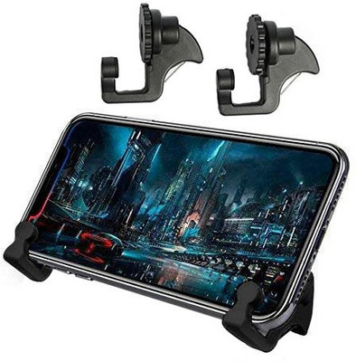

BUY SURETY New Collection Round black 1Pair L1 R1 Gaming Trigger Smart Phone Games Shooter Controller Fire Button Handle For PUBG/Rules of Survival Gaming Accessory Kit(Black, For Android, iOS)
