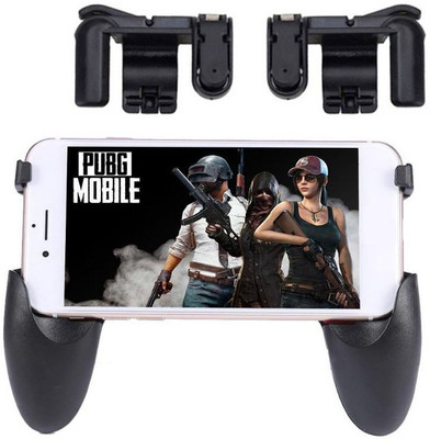 

BUY SURETY Mobile Gamepad Controller Joystick with L1 R1 Trigger Metal for 4.5-6.5 inch Android iOS Phones for PUBG/Fortnite/Rules of Survival pubg triggers with gamepad Gaming Accessory Kit(Black, For Android, iOS)