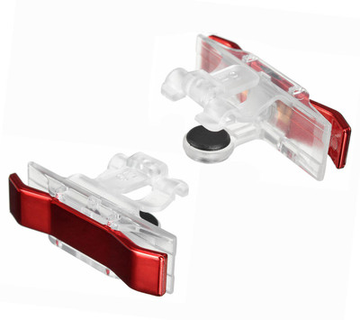 

BUY SURETY PUBG Upgraded Best Sensitive Shoot/Aim Buttons R1 L1 Red Transparent Metal Trigger Mobile Game Controller for PUBG v3.0 Rules of Survival For Android & iSO Gaming Accessory Kit(Red, Transparent, For Android, iOS)