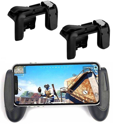 

LIFEMUSIC 1 Pair Mobile Game L1 R1 Aiming Key and Handgrip Remote Gamepad L1R1 Controller Shooter Trigger Fire Button for PUBG Knives Out Rules of Survivle Gaming Accessory Kit(Black, For Android, iOS)