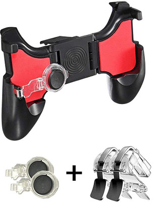 

lifemusic pubg trigger for mobile 5-in-1 Shoot Aim Move Buttons Gamepad Set for PUBG trigger for mobile gamepad 5 in 1|best pubg trigger controller joystick with l1 r1 | Mobile Gaming Trigger for PUBG/Fortnite/Rules of Survival Gaming Grip and Gaming Joys