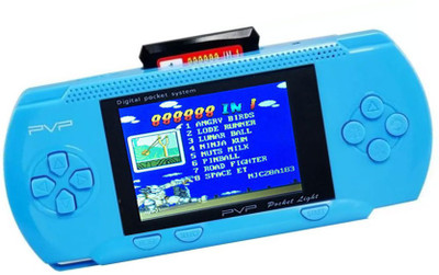 

allmusic PVP Station 8 Bit Portable Game with Built-in Games Handheld Game-console with TV output with Super Contra, Super Mario, Soccer, Cricket2887, Crash, Angry Birds, Pinball, Lunar Ball, and other Unlimited Games(Color Randomly Selected)