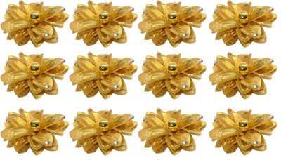 

Confidence Juda Bun Flower Hair Pins Clips For Wedding Occasions Use For Girls And Women Hair Clip(Multicolor)