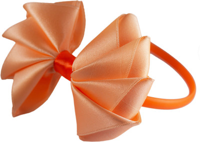

Threads N Ribbons Peach Bow Hair Band(Orange)