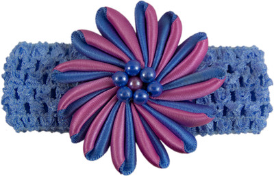 

Threads N Ribbons Pink Blue Baby Flower Hair Band(Pink, Blue)