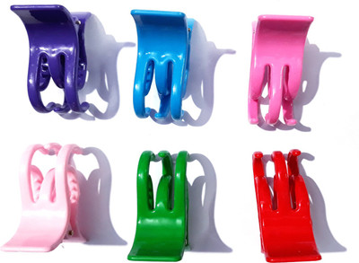

Garg Traders Hair claws clutches 6pcs in different color Hair Claw(Multicolor)