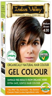 

Indus Valley Organically Natural Gel Medium Brown 4.00 Hair Color(Medium Brown)
