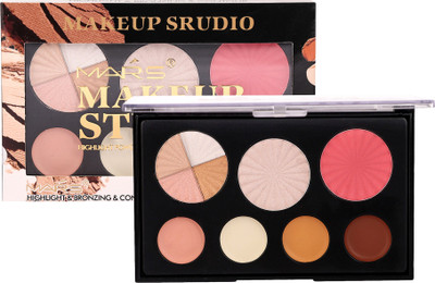 

Mars Highlighter Palette Brighten Highlight Contour Easy to Wear Long Lasting Highlighter(glow up)