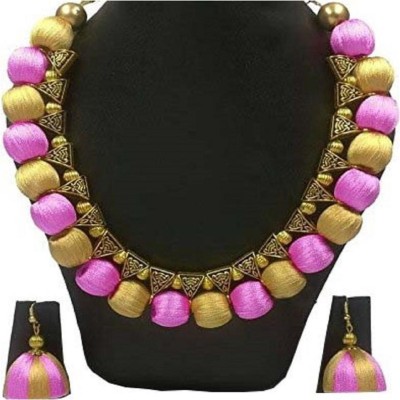 ambal Dori Purple, Gold Jewellery Set(Pack of 1)