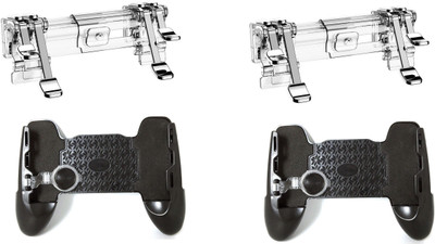 

FKU Set of 2 K9 Pubg Sensitive Shoot/aim Buttons L1 R1 Trigger With 3 in 1 Mobile Grip Handle Extended Gamepad Joystick(Silver, For Mac OS)