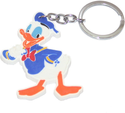 Aura Single Sided Soft Rubber Donald Duck Key Chain