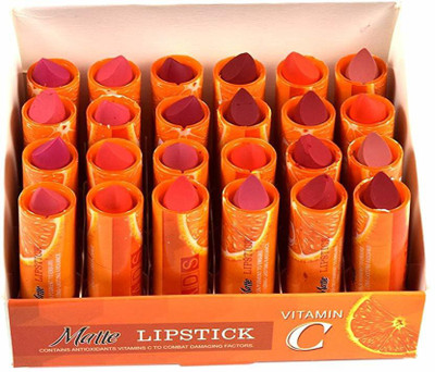 

ADS Lipstick set of 24 Vitamine C extract multicolor with moisturizing effect(Multicolor)