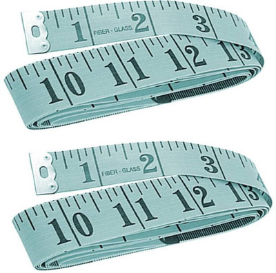 OFIXO Pack of 2 Extra Heavy Durable Quality Tailors Measurement Tape(1.5 Metric)