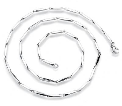 SILVERISH Italian Style Platinum Plated Chain for Men and Women Party Wear Chain, Everyday (3MM) Platinum Plated Stainless Steel Chain