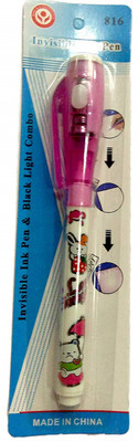 Sky uv pen with invisible ink Multi-function Pen(Ink Color - Black)