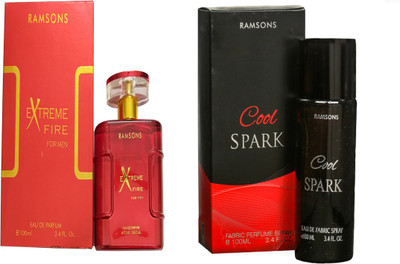 

RAMSONS EXTREME FIRE PERFUME 100 ML+ COOL SPARK PERFUME 100 ML Eau de Parfum - 100 ml(For Men & Women)