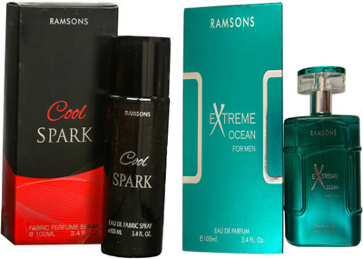 

RAMSONS EXTREME OCEAN PERFUME 100 ML+COOL SPARK PERFUME 100 ML Eau de Parfum - 100 ml(For Men & Women)