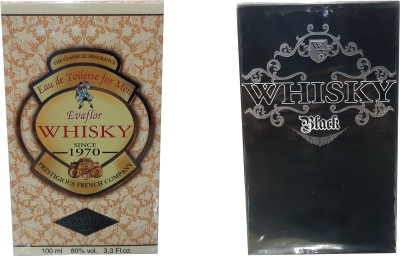 

WHISKY EVAFLOR AND BLACK ( PACK OF 2) Eau de Toilette - 200 ml(For Men)