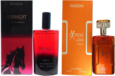 

RAMSONS EXTREME LOVE PERFUME 100 ML+MIDNIGHT PERFUME 100 ML Eau de Parfum - 100 ml(For Men & Women)