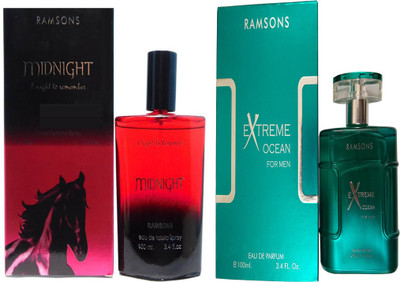 

RAMSONS EXTREME OCEAN PERFUME 100 ML+ MIDNIGHT PERFUME 100 ML Eau de Parfum - 100 ml(For Men & Women)