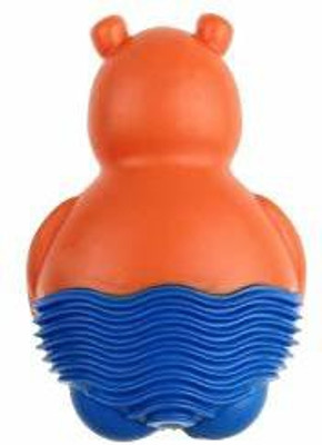

GiGwi Suppa Puppa Hippo Orange X Small Puppy Rubber Squeaky Toy, Chew Toy For Dog