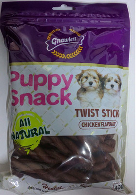 

Gnawlers Puppy Snack Natural Twist 400g Chicken Dog Treat(400 g)