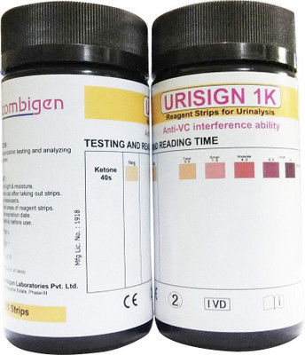 

Recombigen Urine Strip Test Pack of 2 Box( each of 100 Strips ) Ph Test Strip(20 - 80)