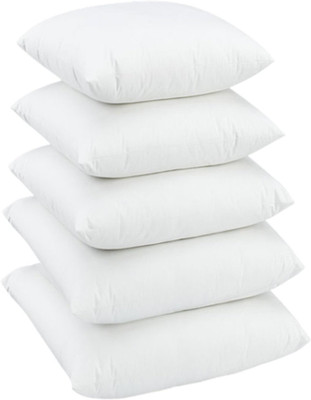 JDX Striped Style Microfibre Solid Cushion Pack of 5(White)
