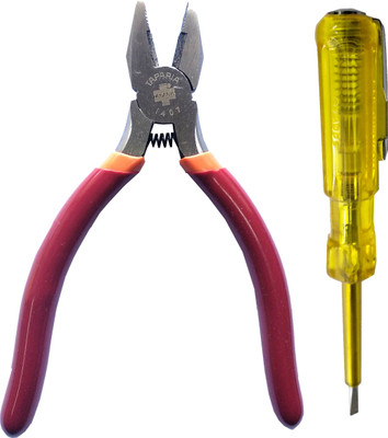 TAPARIA 1407 cutting plier 5 inch and analog tester pack of 2 Lineman Plier(Length : 12 inch)