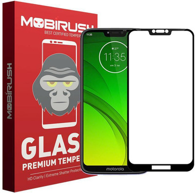 MOBIRUSH Edge To Edge Tempered Glass for Moto G7 Power(Pack of 1)