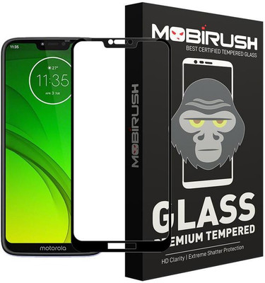 MOBIRUSH Edge To Edge Tempered Glass for Moto G7 Power(Pack of 1)