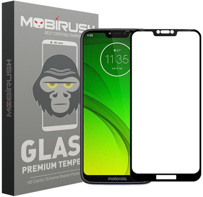 MOBIRUSH Edge To Edge Tempered Glass for Moto G7 Power(Pack of 1)