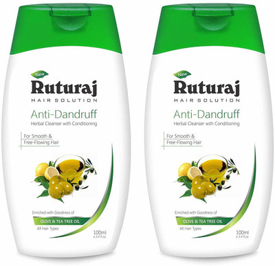 

Ruturaj Anti Dandruff Herbal Cleanser With Conditioning - 2 Pack of 100ml(100 ml)