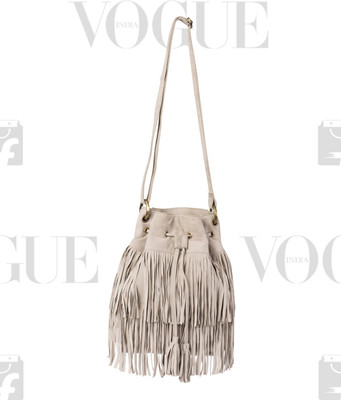 

Romari Women Casual Beige Genuine Leather Sling Bag