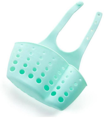 

BEGMY Kitchen Portable Hanging Drain Bag Basket Bath Storage (Blue)(Blue)