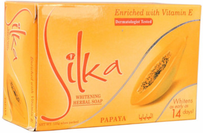 

Silka Papaya skin whitening soap Imported from php(135 g, Pack of 5)