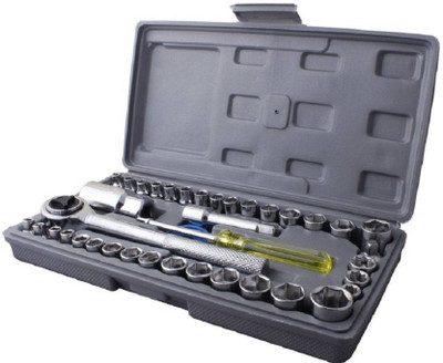 JOLLY 40 pcs combination socket wrench tool kit set Socket Set(Pack of 40)