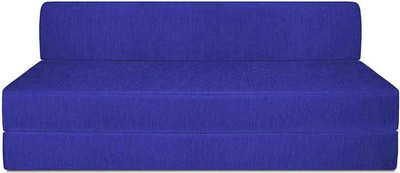 Aart Store Sofa Cum Bed 5x6 Feet Three Seater Sleeps & Comfortably Fold Out Sofa Royal Blue Color Perfect For Guests Single Sofa Bed(Finish Color - Royal Blue Mechanism Type - Fold Out)