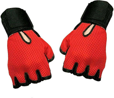 JMO27Deals Gym Gloves / Sports Gloves / Fitness Gloves/ Training Gloves / Weight Lifting Gym & Fitness Gloves(Red)