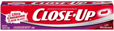 

Closeup Close-Up Cinnamon Red Gel Anticavity Fluoride Toothpaste 6 oz. Toothpaste(500 g)