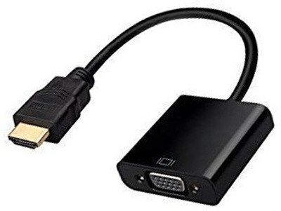 

FANGTOOTH TV-out Cable HDMI to VGA Cable Adapter Converter Male to Female(Black, For TV, 0.15 m)