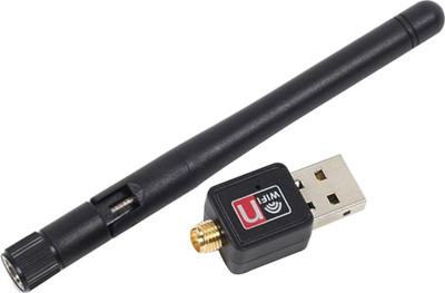 

BUY SURETY GOOD QUALITY WiFi 600Mbps Wireless USB WiFi Receiver Adapter with Antenna Best for Gaming PC, Laptops and Desktop Computers for All Smartphones and Tablets USB Adapter(Black)