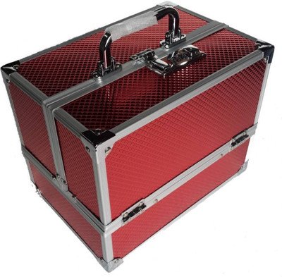 

STOCKHAWKERS Makeup box Jewellery box makeup vanity boxes Vanity Box(Red)