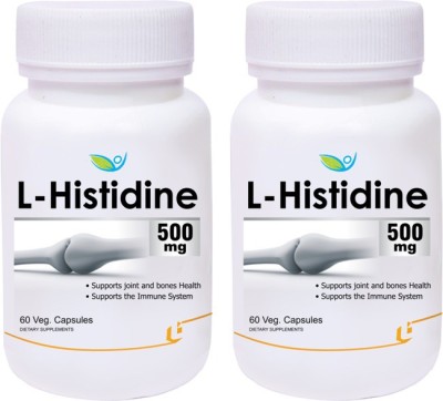 BIOTREX NUTRACEUTICALS L-Histidine 500mg - 60 Veg Capsules(2 x 30 No)