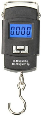 

Urweigh Pocket Hanging Luggage Weighing Scale Digital Capacity 50 Kg Hanging Steel Hook Weighing Scale(Black)
