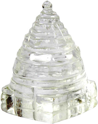 numeroastro Natural & Original Crystal/Sphatik Shri Yantra For Good Luck (150-160 Grams Approx) (Pack of 1) Crystal Yantra(Pack of 1)