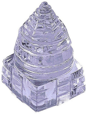 numeroastro Natural & Original Crystal/Sphatik Shri Yantra For Good Luck (130-140 Grams Approx) (Pack of 1) Crystal Yantra(Pack of 1)