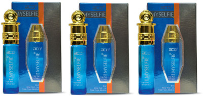 aco My Selfie Alcohol - Free Premium Attar Roll On 8ml Each (Pack of 3) Floral Attar(Floral)